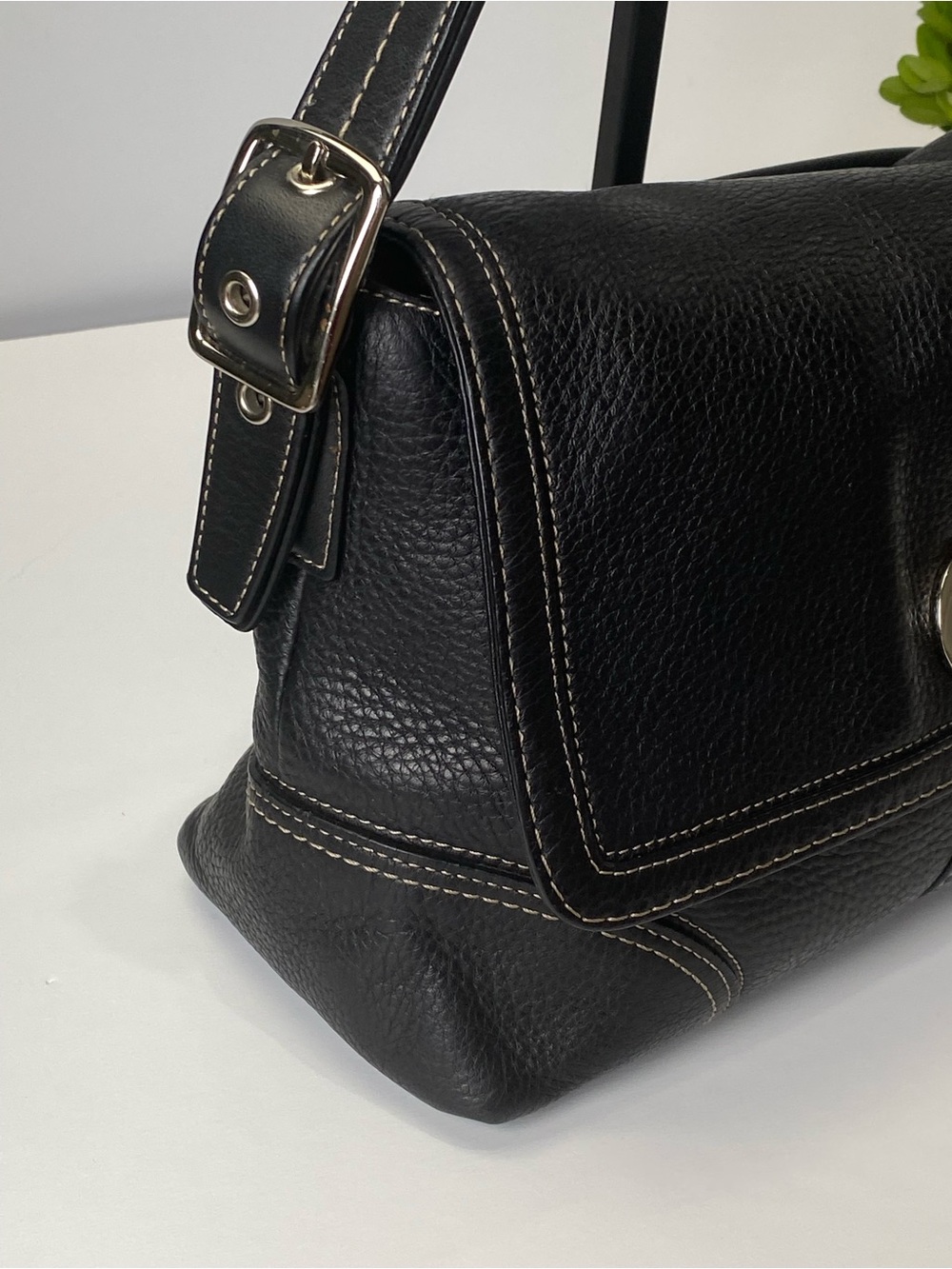 Coach Hamilton Flap Turnlock Y2K Black Convertible Shoulder Bag - Picture 11 of 16